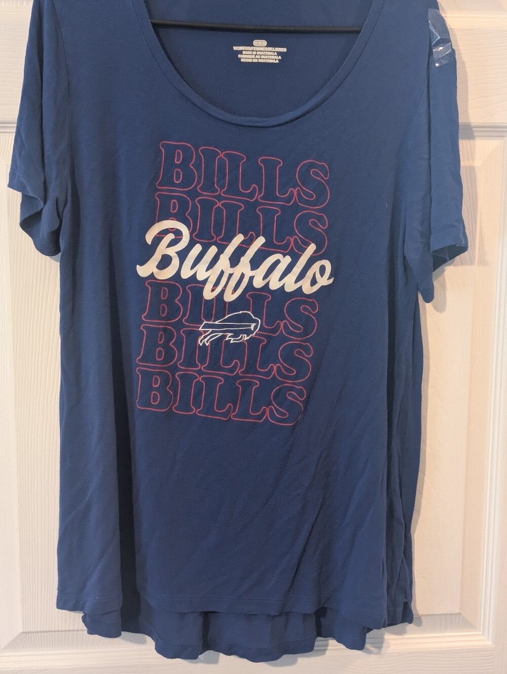Buffalo Bills Blue Scoop Neck Women's Tee